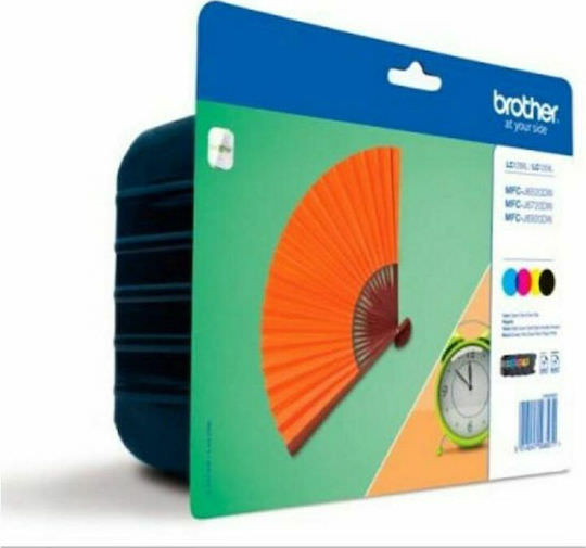 Brother LC-129XL Γνήσιο Πακέτο 4 Μελανιών Εκτυπωτή InkJet Μαύρο / Κυανό / Ματζέντα / Κίτρινο (LC-129XLVALBP) - Image 1