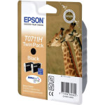 Epson T0711H Γνήσιο Πακέτο 2 Μελανιών Εκτυπωτή InkJet Μαύρο (C13T07114H10 C13T07114H20) - Image 2