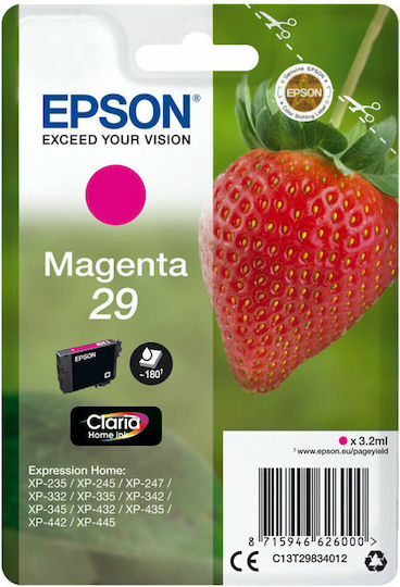 Epson 29 Γνήσιο Μελάνι Εκτυπωτή InkJet Ματζέντα (C13T29834022) - Image 1
