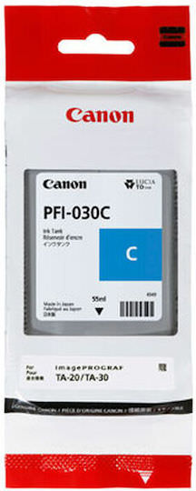 Canon PFI-030 Γνήσιο Μελάνι Εκτυπωτή InkJet Κυανό (3490C001) - Image 1