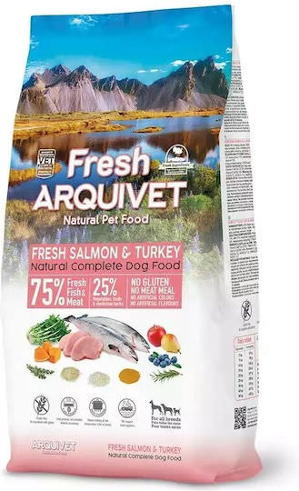 Arquivet Fresh Salmon Turkey Semi-moist Dog Food 10kg - Image 1