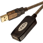 Lindy USB 2.0 Cable USB-A male - USB-A female Μαύρο 20m 42631 - Image 3