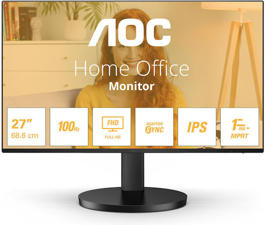 AOC 27B3HA2 VA Monitor 27" FHD 1920x1080 με Χρόνο Απόκρισης 8ms GTG - Image 1