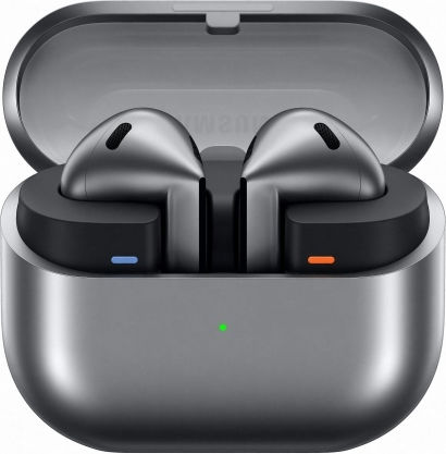 Samsung Galaxy Buds3 Bluetooth Handsfree Ακουστικά με Αντοχή στον Ιδρώτα και Θήκη Φόρτισης Silver - Image 1