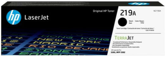 HP 219A Γνήσιο Toner Laser Εκτυπωτή Μαύρο 1300 Σελίδων (W2190A) - Image 1
