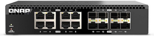 QNap QSW-3216R-8S8T Unmanaged L2 Switch με 8 Θύρες Ethernet - Image 1
