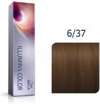 Wella Illumina Color Βαφή Μαλλιών 6/37 Ξανθό Σκούρο Χρυσό Καφέ 60ml - Image 1