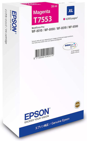 Epson T7553 Γνήσιο Μελάνι Εκτυπωτή InkJet Ματζέντα (C13T75534N) - Image 1