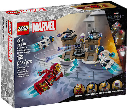 LEGO Marvel Iron Man & Iron Legion vs. Hydra Soldier για 6+ Ετών 135τμχ - Image 1
