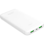Puro Power Bank 10000mAh 12W με 2 Θύρες USB-A και Θύρα USB-C Λευκό