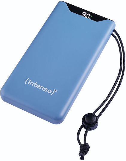 Intenso F10000 Power Bank 10000mAh 20W με Θύρα USB-A και Θύρα USB-C Quick Charge 3.0 Μπλε - Image 1