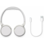Philips TAH4209 Ασύρματα / Ενσύρματα On Ear Ακουστικά με 55 ώρες Λειτουργίας και Quick Charge Λευκά - Image 2