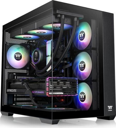Thermaltake View 380 TG ARGB Gaming Midi Tower Κουτί Υπολογιστή με Πλαϊνό Παράθυρο Μαύρο - Image 1