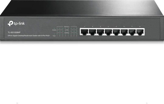 TP-LINK TL-SG1008MP v4 Unmanaged L2 PoE+ Switch με 8 Θύρες Gigabit (1Gbps) Ethernet και 8 SFP Θύρες - Image 1