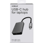 Celly USB 2.0 Hub 4 Θυρών με σύνδεση USB-A - Image 3