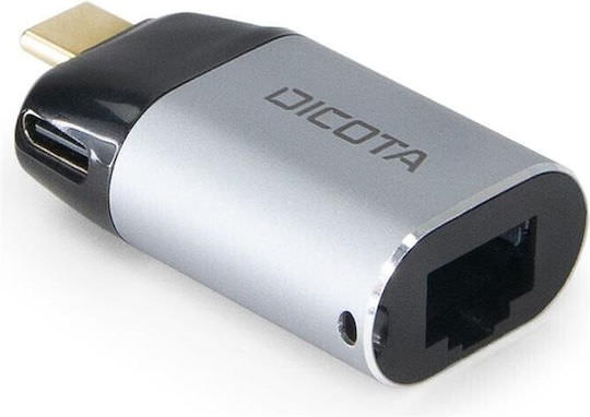 Dicota D32048 USB-C Αντάπτορας Δικτύου για Ενσύρματη σύνδεση Ethernet - Image 1