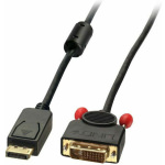 Lindy Cable DVI-D male - DisplayPort male 2m Μαύρο (41491)