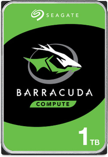 Seagate Barracuda 1TB HDD Σκληρός Δίσκος 3.5" SATA III 7200rpm με 256MB Cache για Desktop - Image 1