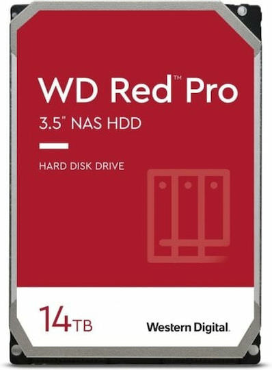 Western Digital Red Pro 14TB HDD Σκληρός Δίσκος 3.5" SATA III 7200rpm με 512MB Cache για NAS - Image 1