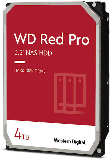 Western Digital Red Pro 4TB HDD Σκληρός Δίσκος 3.5" SATA III 7200rpm με 256MB Cache για NAS - Image 1