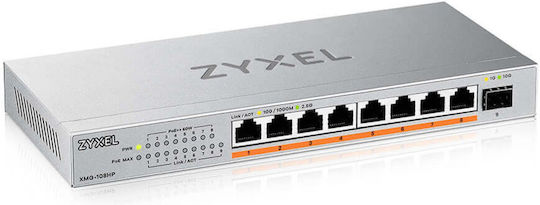 Zyxel XMG-108HP Unmanaged L2 PoE+ Switch με 8 Θύρες Ethernet - Image 1