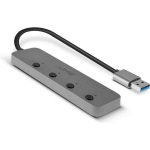 Lindy USB 3.0 Hub 4 Θυρών με σύνδεση USB-A Γκρι - Image 2