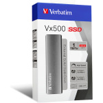 Verbatim Vx500 USB 3.1 / USB-C / USB 3.0 / USB 3.2 Εξωτερικός SSD 1TB M.2 Ασημί - Image 3