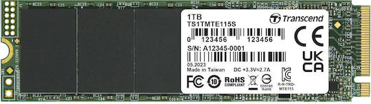 Transcend 115S SSD 1TB M.2 NVMe PCI Express 3.0 - Image 1