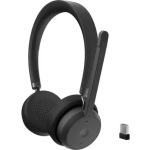 Lenovo Wireless VoIP Headset Teams On Ear Multimedia Ακουστικά με μικρόφωνο και σύνδεση Bluetooth / USB-A