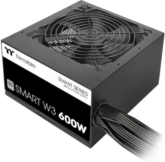 Thermaltake Smart W3 600W Μαύρο Τροφοδοτικό Υπολογιστή Full Wired 80 Plus Standard - Image 1