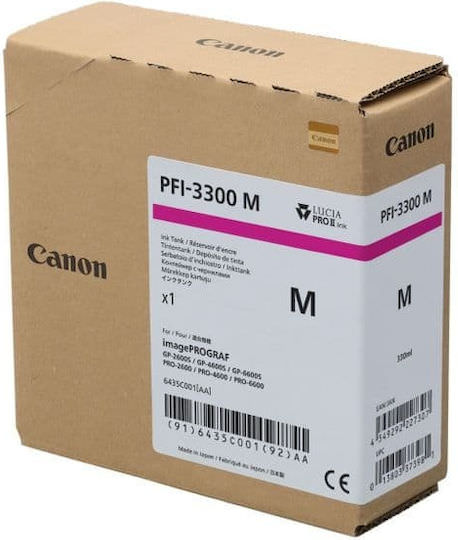 Canon PFI-3300 Γνήσιο Μελάνι Εκτυπωτή InkJet Ματζέντα (6435C001) - Image 1