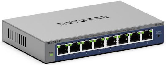 NetGear GS108E Managed L2 / L3 Switch με 8 Θύρες Gigabit (1Gbps) Ethernet - Image 1