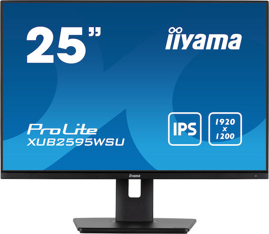Iiyama ProLite XUB2595WSU-B5 IPS Monitor 25" FHD 1920x1200 με Χρόνο Απόκρισης 4ms GTG - Image 1