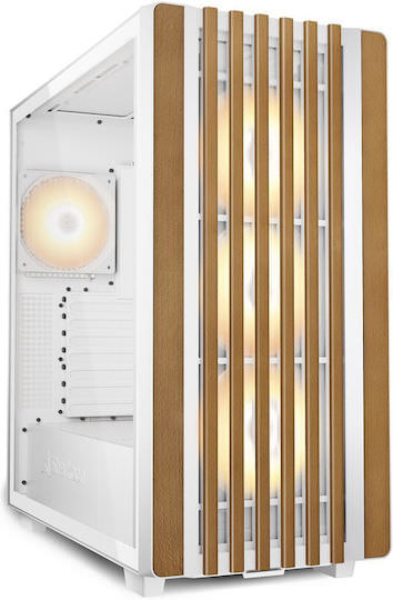 Sharkoon Rebel C70G RGB Gaming Midi Tower Κουτί Υπολογιστή Λευκό - Image 1