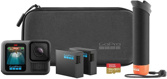 GoPro HERO13 Action Camera 5K Λήψης 360° Υποβρύχια Accessory Bundle με Οθόνη 2.27" και Wi-Fi Μαύρη - Image 1