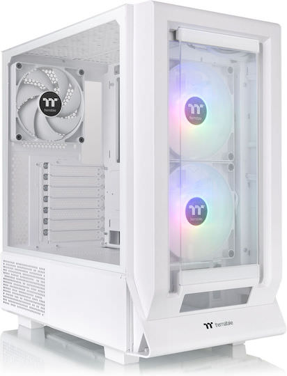 Thermaltake Ceres 350 MX Gaming Midi Tower Κουτί Υπολογιστή με Πλαϊνό Παράθυρο και RGB Φωτισμό Snow White - Image 1