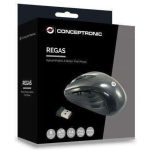 Conceptronic C08-269 Ασύρματο Mini Ποντίκι Γκρι - Image 4