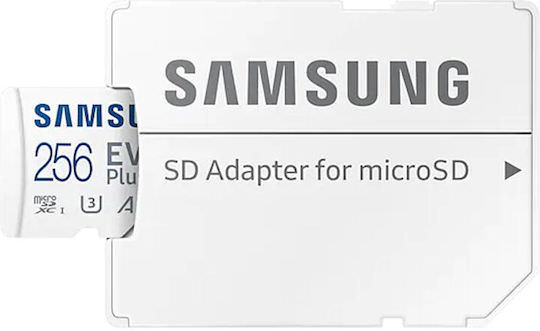Samsung Evo Plus (2024) microSDXC 256GB Class 10 U3 V30 A2 UHS-I με αντάπτορα - Image 1