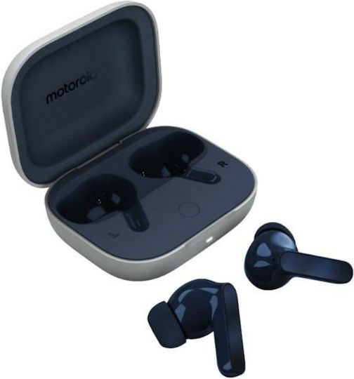 Motorola Moto Buds Bluetooth Handsfree Ακουστικά με Αντοχή στον Ιδρώτα και Θήκη Φόρτισης Starlight Blue - Image 1