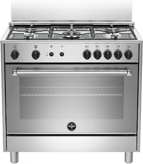 La Germania Κουζίνα Φυσικού Αερίου 115lt με Εστίες Φυσικού Αερίου Π89.7εκ. Inox - Image 1