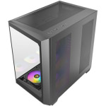 Antec C5 Gaming Midi Tower Κουτί Υπολογιστή με Πλαϊνό Παράθυρο και RGB Φωτισμό Μαύρο - Image 2