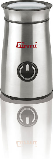 Girmi MC01 Ηλεκτρικός Μύλος Καφέ 150W με Χωρητικότητα 50gr Ασημί - Image 1