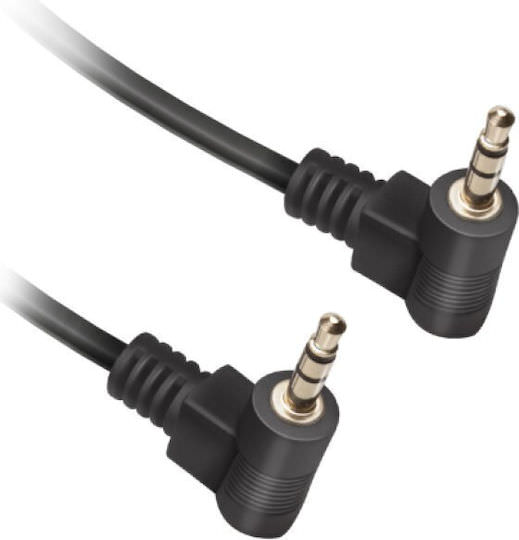 SBS Καλώδιο 3.5mm male - 3.5mm male Μαύρο (ECAJACK1890MMK) - Image 1