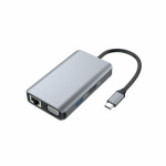 Conceptronic USB-C Docking Station με HDMI 4K PD Ethernet και σύνδεση 2 Οθονών Γκρι (DONN21G) - Image 4