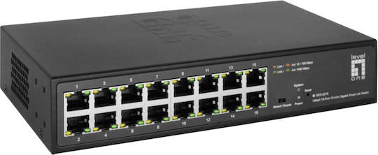 Level One GES-2216 Managed L2 Switch με 16 Θύρες Gigabit (1Gbps) Ethernet - Image 1