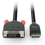 Lindy Cable DVI-D male - DisplayPort male 2m Μαύρο (41491) - Image 2