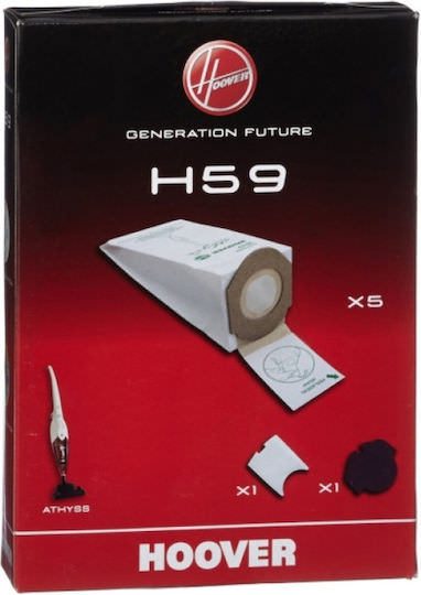 Hoover H59 Σακούλες Σκούπας 5τμχ Συμβατή με Σκούπα Hoover - Image 1