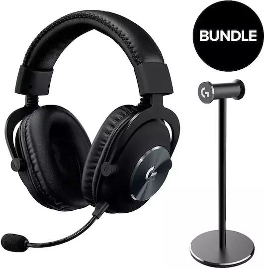 Logitech G Pro X & Premium Headset Stand Over Ear Gaming Headset με σύνδεση USB / 3.5mm - Image 1
