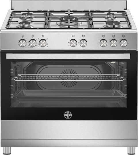 La Germania Κουζίνα 98lt με Εστίες Φυσικού Αερίου Π80εκ. Inox - Image 1