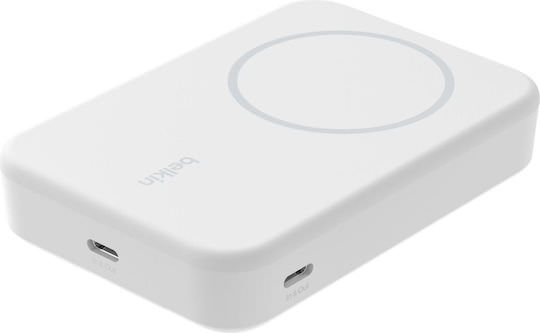 Belkin BoostCharge Pro MagSafe Power Bank 10000mAh 15W Λευκό - Image 1
